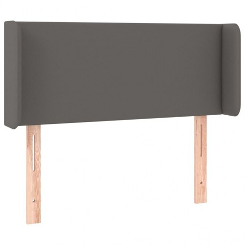 Sengegavl med kanter 103 x 16 x 78/88 cm - grå