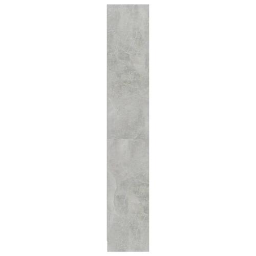 Bogreol med 4 hylder 80x24x142 cm konstrueret træ betongrå