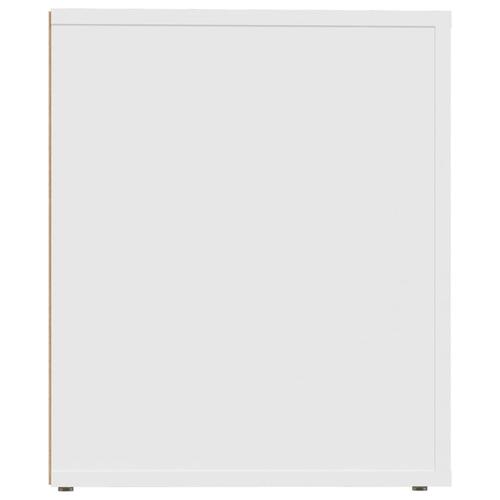 Sengebord 50x39x47 cm hvid