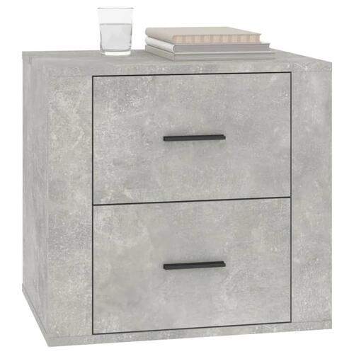 Sengebord 50x39x47 cm betongrå
