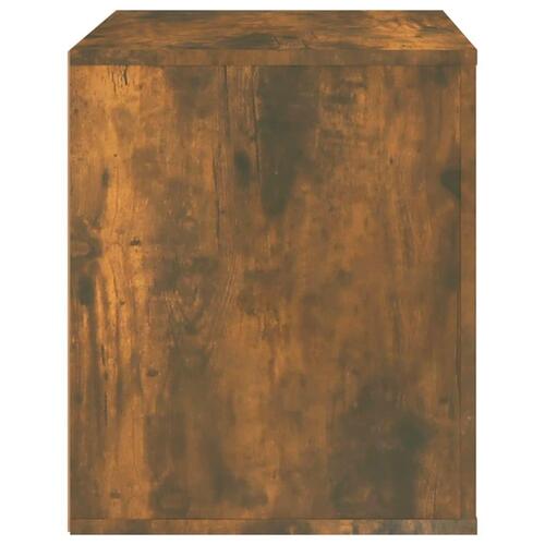 Sengebord 50x39x47 cm røget egetræsfarve