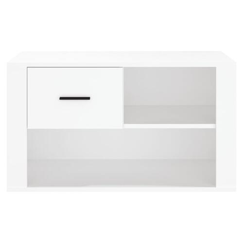 Skoreol 80x35x45 cm konstrueret træ hvid