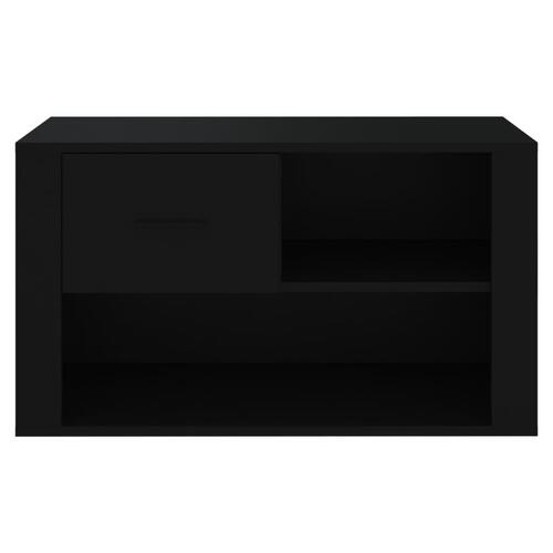Skoreol 80x35x45 cm konstrueret træ sort