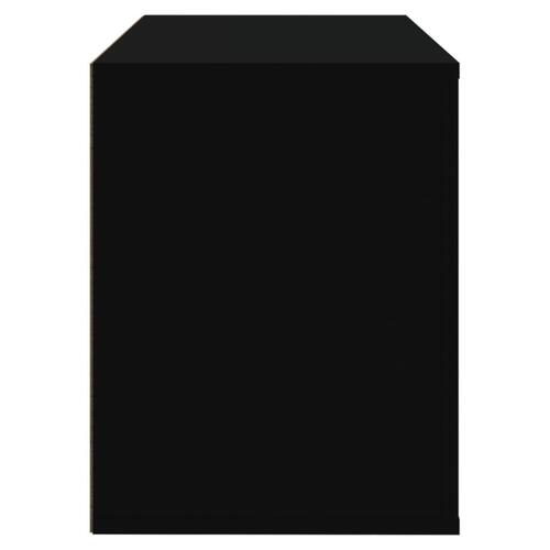 Skoreol 80x35x45 cm konstrueret træ sort