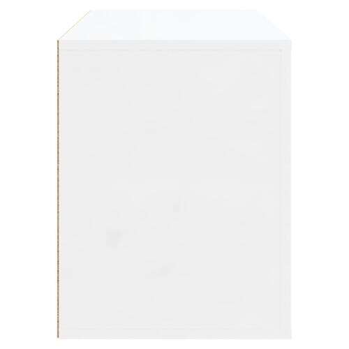 Skoreol 80x35x45 cm konstrueret træ hvid højglans
