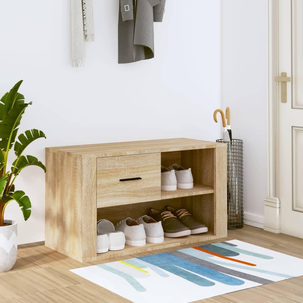 Skoreol 80x35x45 cm konstrueret træ sonoma-eg
