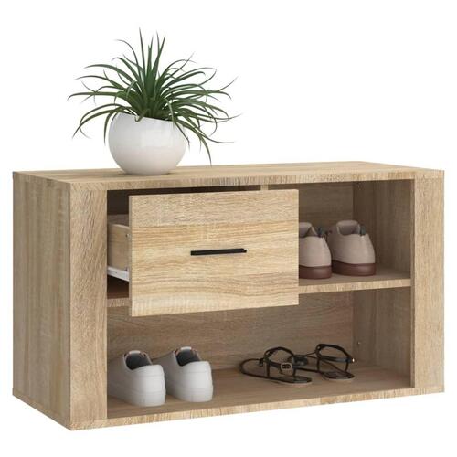 Skoreol 80x35x45 cm konstrueret træ sonoma-eg