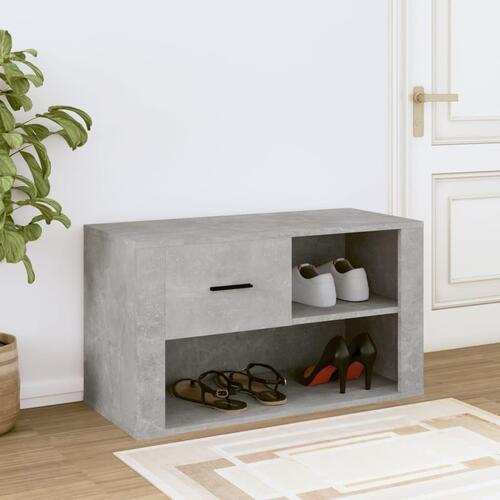 Skoreol 80x35x45 cm konstrueret træ betongrå