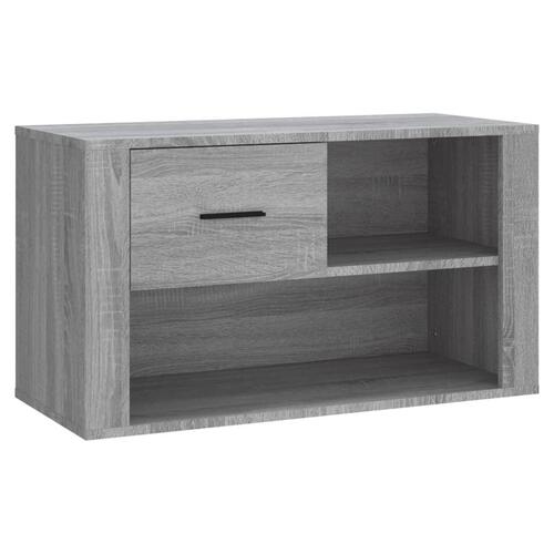 Skoskab 80x35x45 cm konstrueret træ grå sonoma-eg