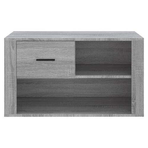 Skoskab 80x35x45 cm konstrueret træ grå sonoma-eg
