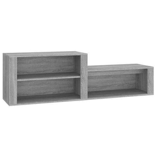 Skoskab 150x35x45 cm konstrueret træ grå sonoma-eg