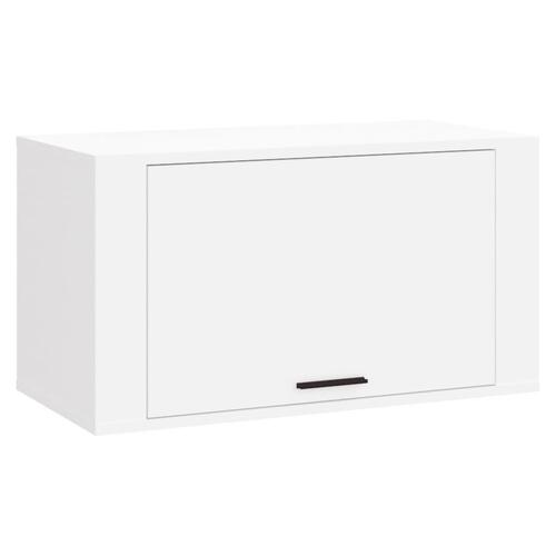 Væghængt skoskab 70x35x38 cm konstrueret træ hvid