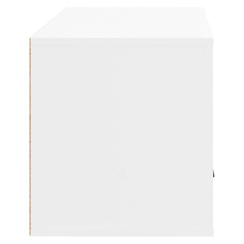 Væghængt skoskab 70x35x38 cm konstrueret træ hvid