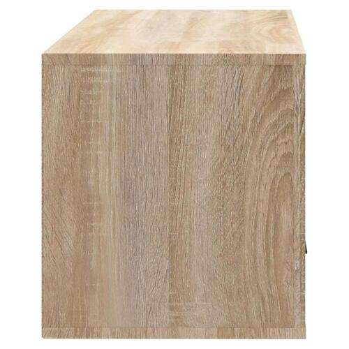 Væghængt skoskab 70x35x38 cm konstrueret træ Sonoma-eg