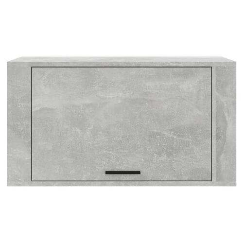 Væghængt skoskab 70x35x38 cm konstrueret træ betongrå