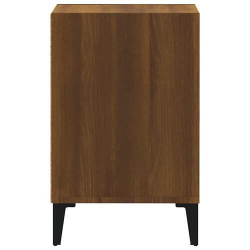 Tv-bord 100x35x55 cm konstrueret træ brun egetræsfarve
