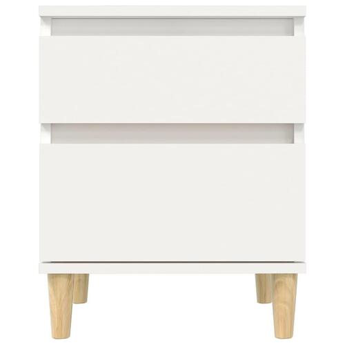 Sengebord 40x35x50 cm hvid