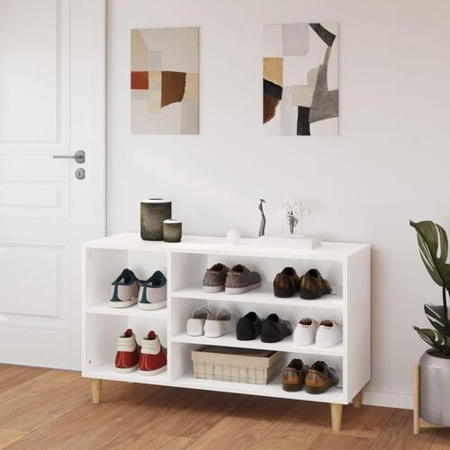 Skoreol 102x36x60 cm konstrueret træ hvid