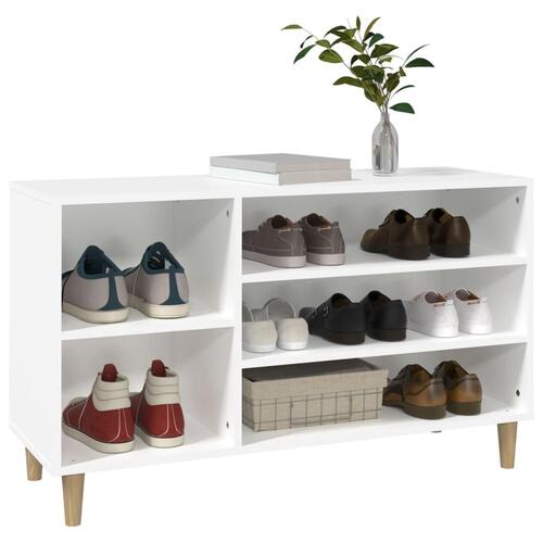 Skoreol 102x36x60 cm konstrueret træ hvid