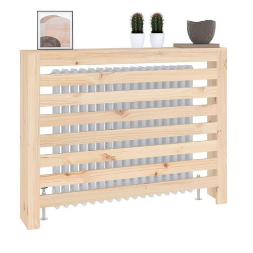 Radiatorskjuler 108,5x19x84 cm massivt fyrretræ