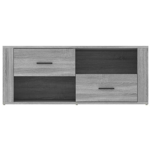 Tv-bord 100x35x40 cm konstrueret træ grå sonoma-eg