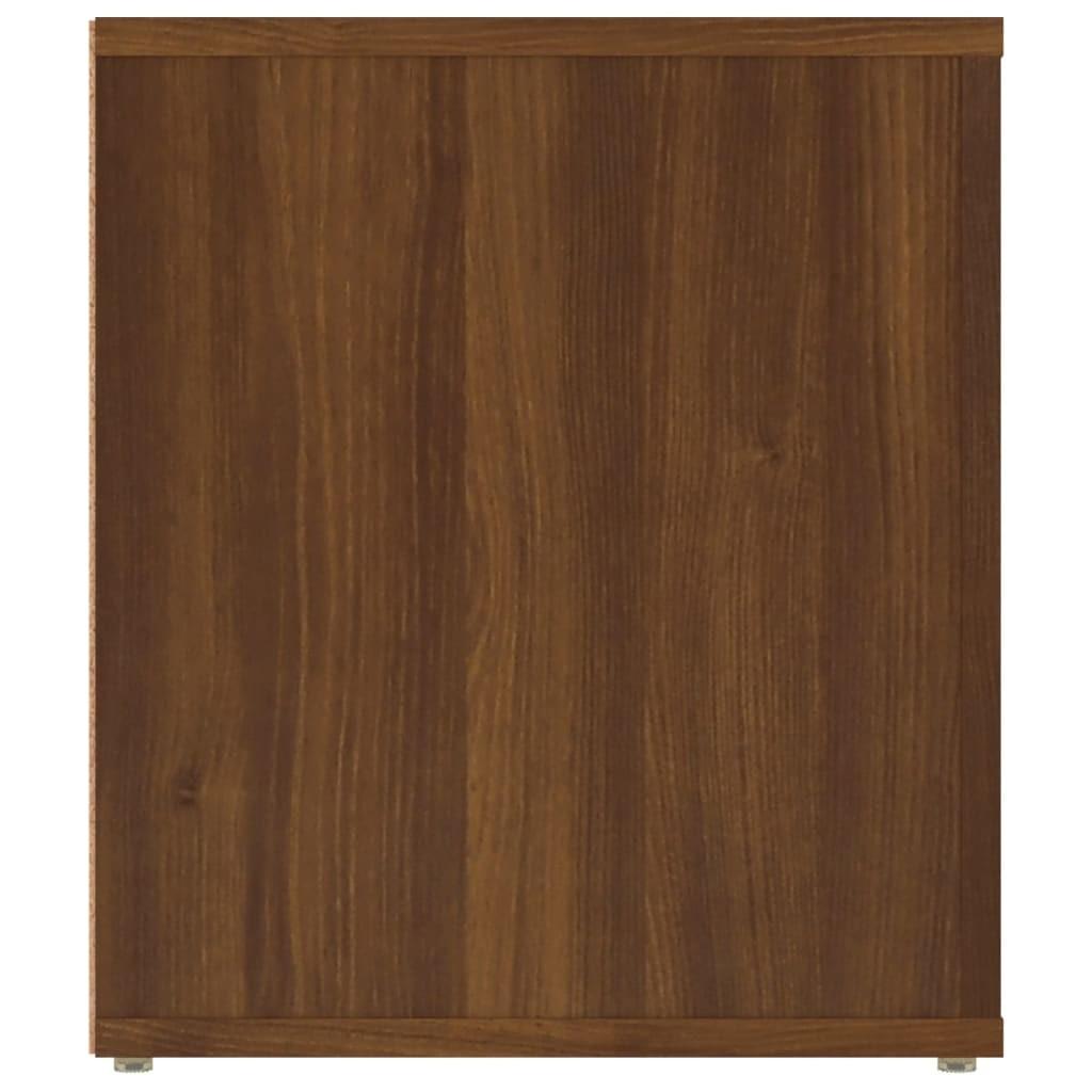 Tv-bord 100x35x40 cm konstrueret træ brun egetræsfarve