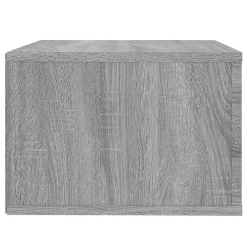 Væghængt sengebord 50x36x25 cm grå sonoma-eg