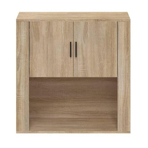 Vægskab 80x33x80 cm konstrueret træ sonoma-eg