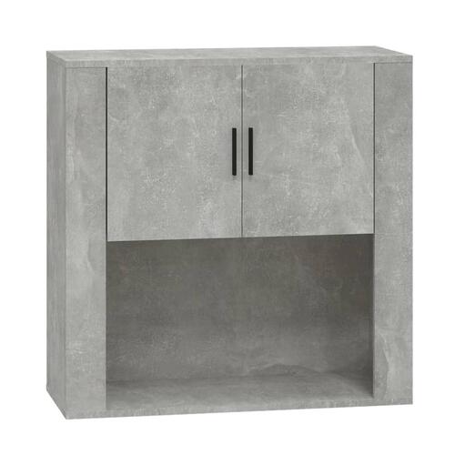Vægskab 80x33x80 cm konstrueret træ betongrå