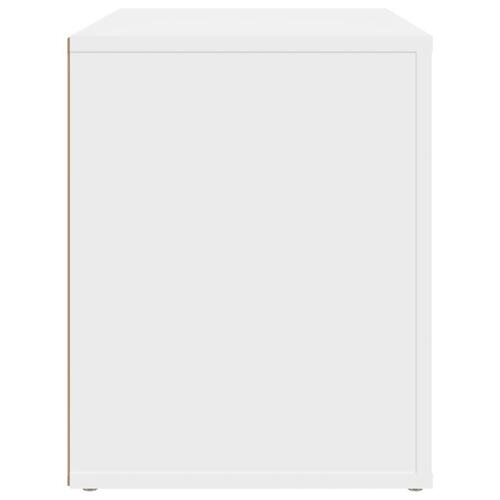 Sengebord 60x36x45 cm konstrueret træ hvid
