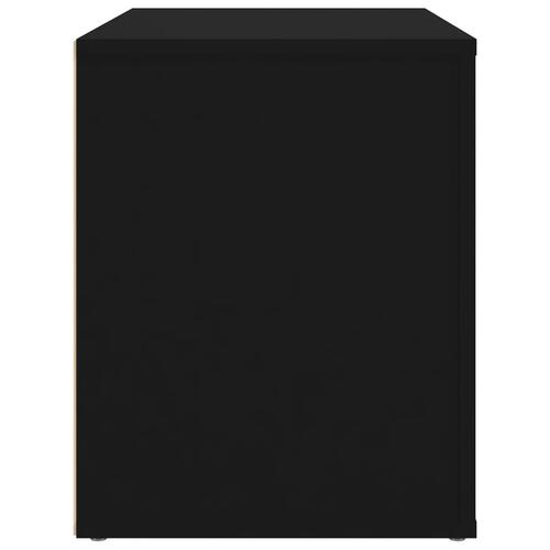 Sengebord 60x36x45 cm konstrueret træ sort
