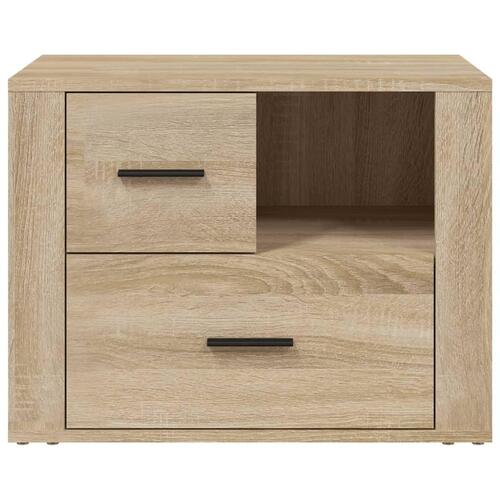 Sengebord 60x36x45 cm konstrueret træ Sonoma egetræsfarve