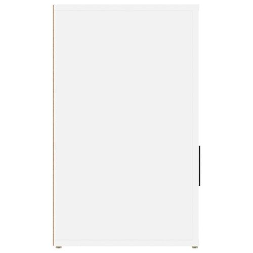Sengebord 50x36x60 cm konstrueret træ hvid