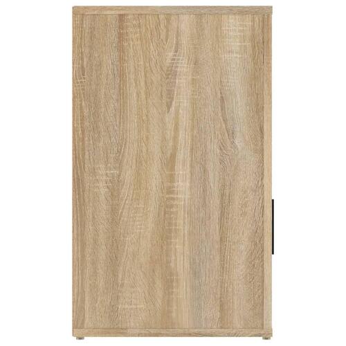 Sengebord 50x36x60 cm konstrueret træ Sonoma egetræsfarve