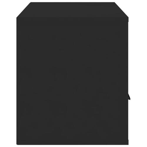 Tv-bord 100x35x40 cm konstrueret træ sort