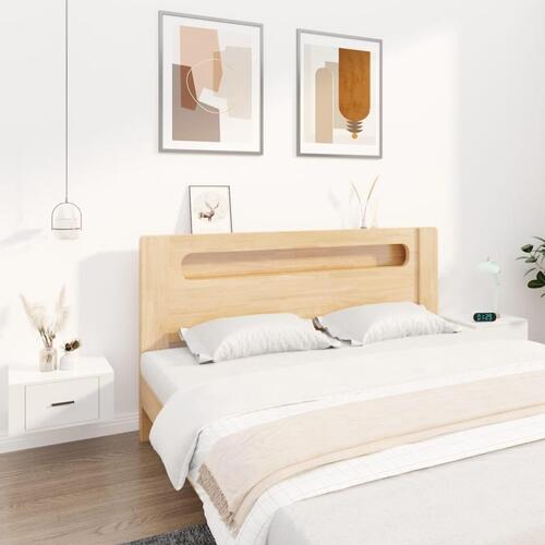 Væghængte sengeborde 2 stk. 50x36x25 cm hvid højglans