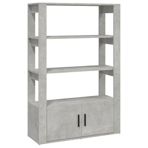 Skænk 80x30x119,5 cm konstrueret træ betongrå