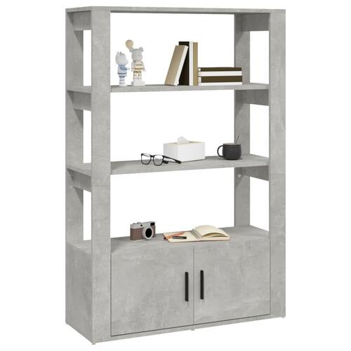 Skænk 80x30x119,5 cm konstrueret træ betongrå