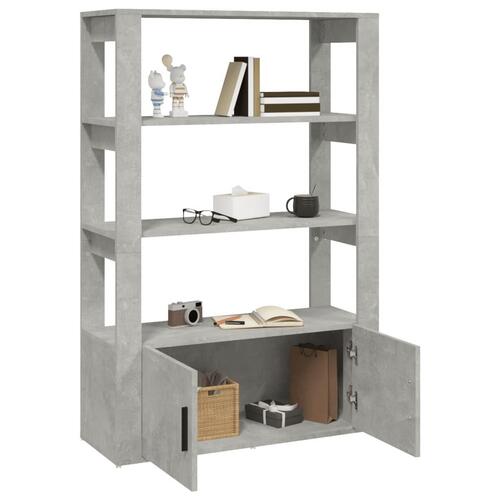 Skænk 80x30x119,5 cm konstrueret træ betongrå
