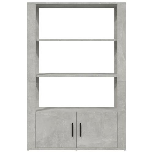 Skænk 80x30x119,5 cm konstrueret træ betongrå