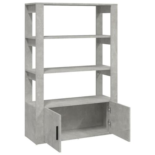 Skænk 80x30x119,5 cm konstrueret træ betongrå