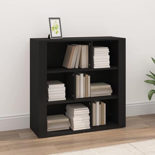 Skænk 80x30x80 cm konstrueret træ sort