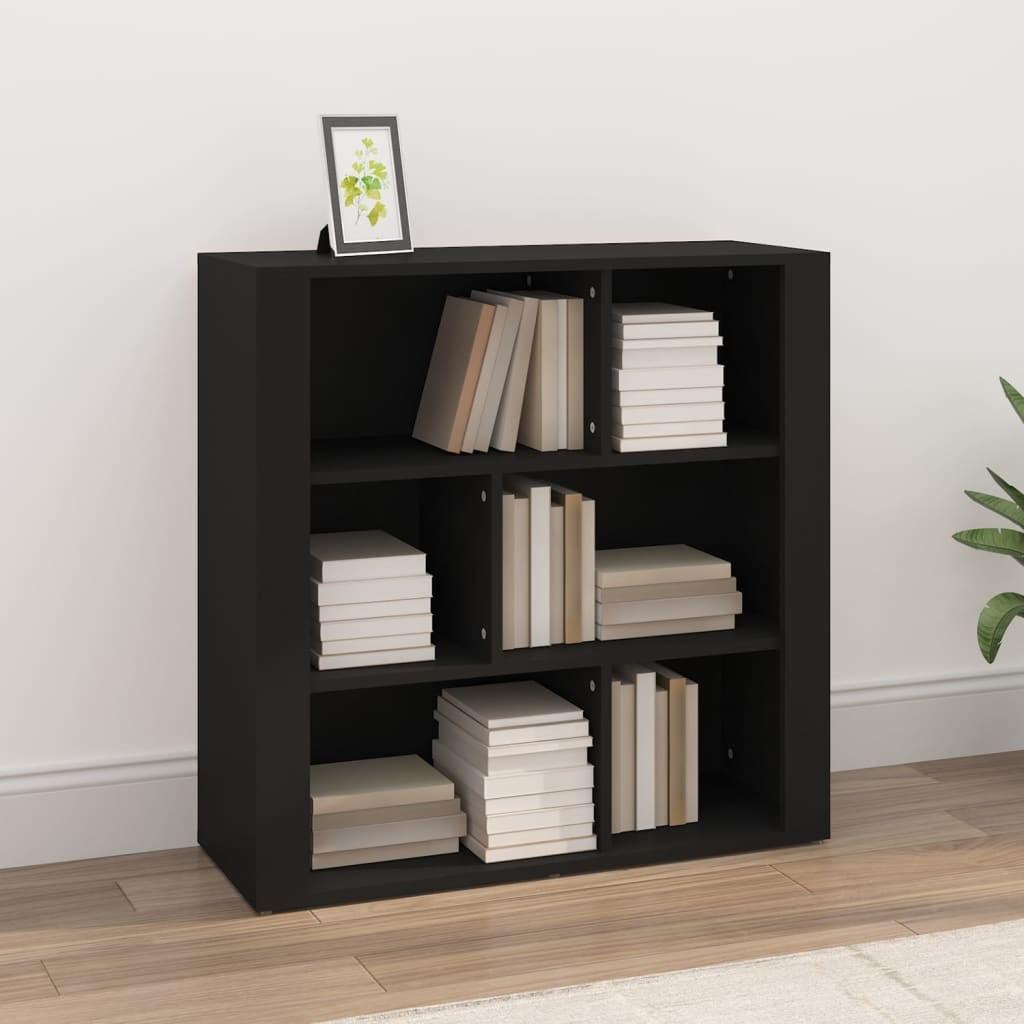 Skænk 80x30x80 cm konstrueret træ sort