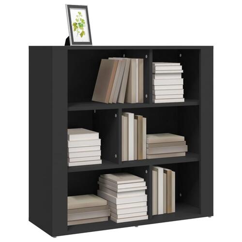 Skænk 80x30x80 cm konstrueret træ sort