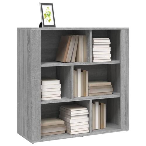Skænk 80x30x80 cm konstrueret træ grå sonoma-eg