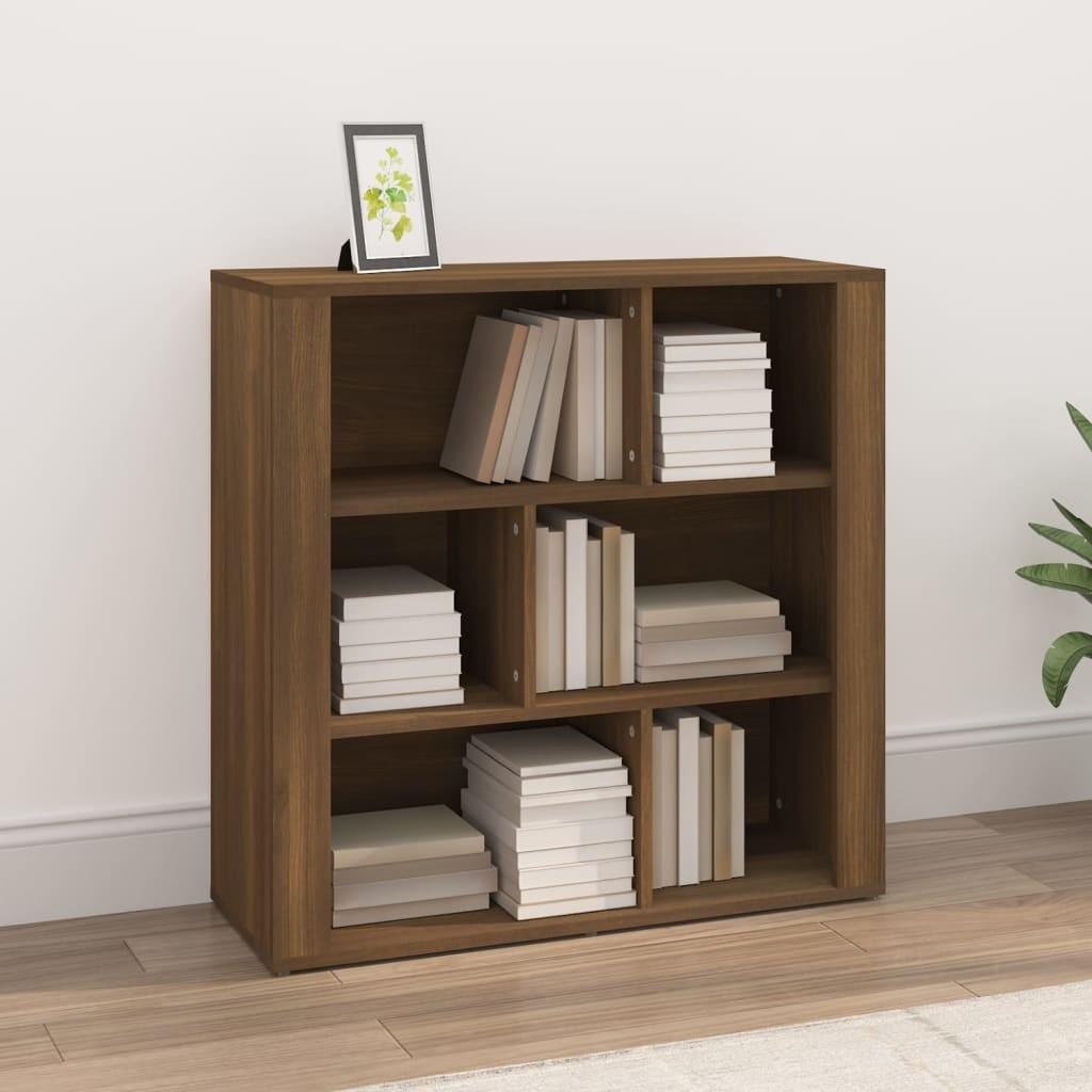 Skænk 80x30x80 cm konstrueret træ brun egetræsfarve