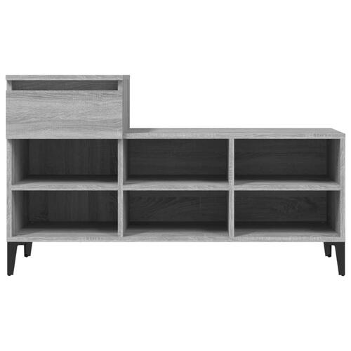 Skoskab 102x36x60 cm konstrueret træ grå sonoma-eg