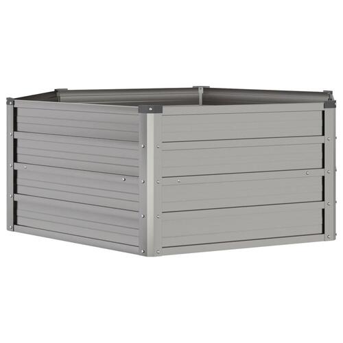 Højbed 129x129x45 cm cortenstål rustfarvet