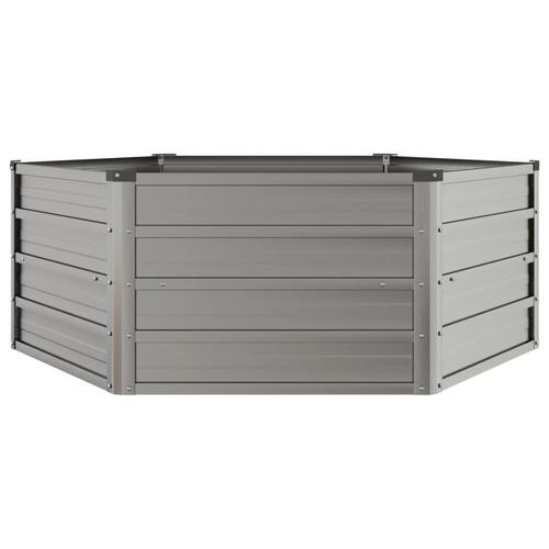 Højbed 129x129x45 cm cortenstål rustfarvet