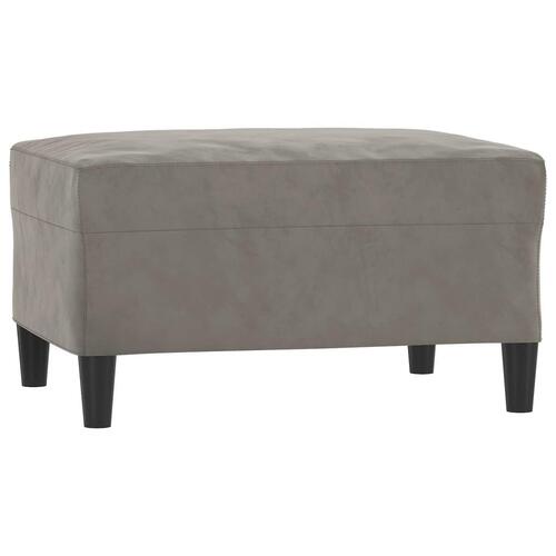 Fodskammel 70x55x41 cm velour grå
